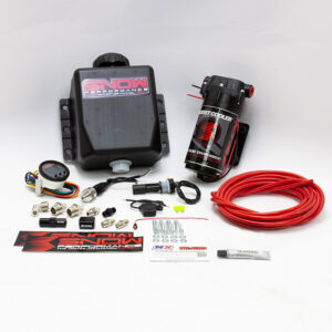Nitrous Express Stage 2.5 Boost Cooler Forced Induction Progressive Water-Methanol Injection Kit (Red High Temp Nylon Tubing, Quick-Connect Fittings)