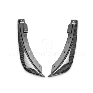 Anderson Composites 2008-2014 Challenger Carbon Fiber Front Bumper Canards (Pair)