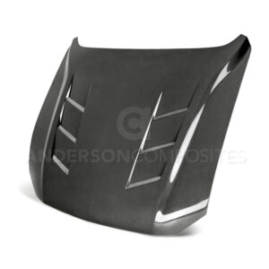 Ford Mustang GT Type-SA Style Heat Extractor Double Sided Carbon Fiber Hood